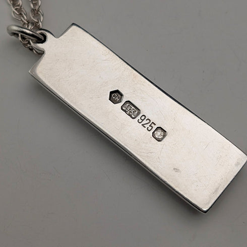 1977 年英國純銀週年紀念錠吊墜 30 克,純銀項鍊